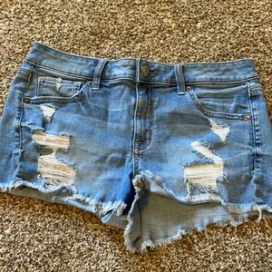 Distressed Jean Shorts